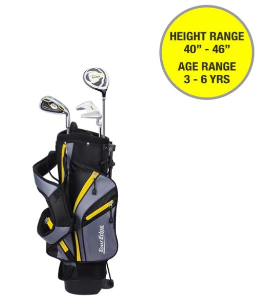 Tour Edge HT Max-J Junior Golf Set 5 Club Red outlet Age 9-12 Youth & Bag Right Handed